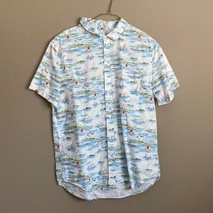 Forever 21 mens button down short sleeve shirt.